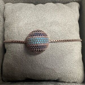 Rose Gold over Sterling Silver slider bracelet